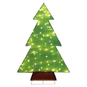 4FT Lighted Christmas Tree Yard Decorations
