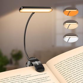 Gritin Rechargeable Book Light for Reading in Bed with 19 LED &Memory Function-Eye Caring 3 Color Temperatures,5 Brightness Levels