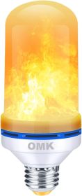 Sunlight Forest - LED Flame Effect Light Bulb - 4 Modes with Upside Down 108 Pcs 2835 E26 E27 Beads LED Flame Bulb for Christmas Gift Atmosphere