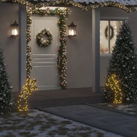 Christmas Light Decoration Warm white and black Iron and PVC