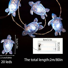 1pc, Turtle Shape Led Copper Wire String Lights, Home Decor, Bedroom Decor, Wedding Decor, Christmas Decor, Holiday Decor (quantity: 1pc)
